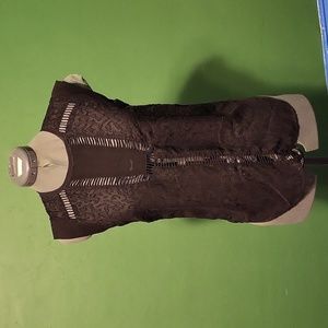 Black Sheer Sleevless Top, Small